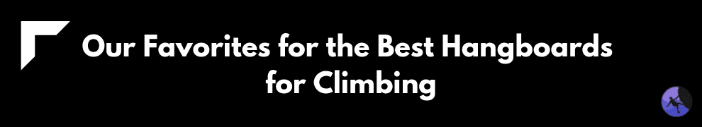 Our Favorites for the Best Hangboards for Climbing